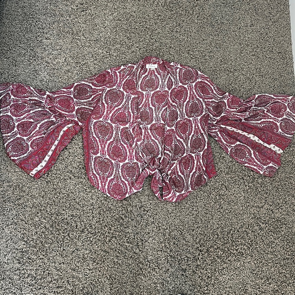 Elan short tie kimono size o/s